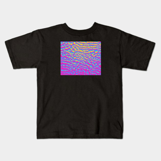 Pansexual Pride Dry Cracked Texture Kids T-Shirt by VernenInk